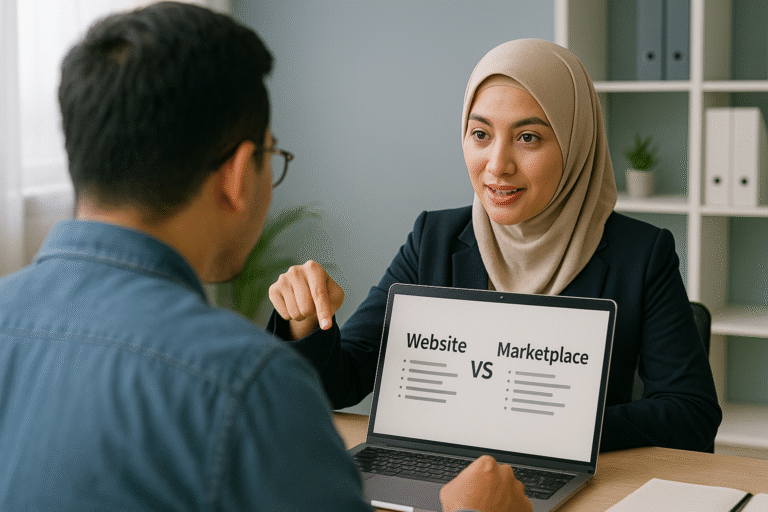 UMKM Wajib Tahu! Ini Bedanya Website dan Marketplace untuk Bisnis Online